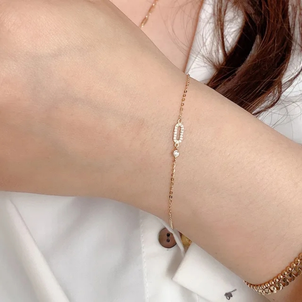 New- 14k Gold Plated Minimalist Bracelet